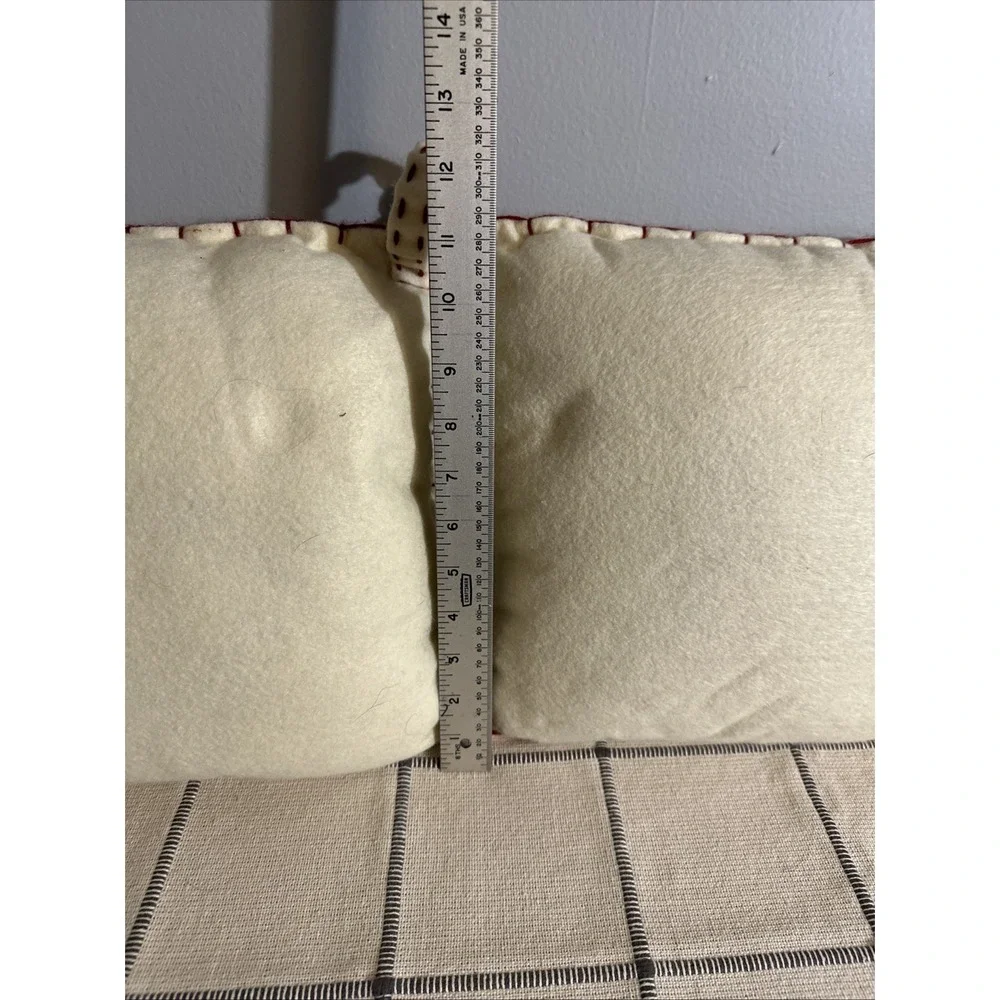 Christmas Tree  Holiday Throw Pillows Target Square 11x11 White Red Set 2‎